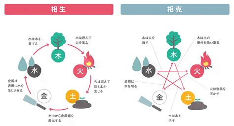 相生と相剋|五行学説とは 